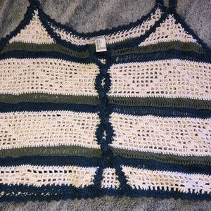 Crochet crop tank